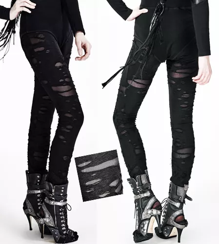 Pantalon leggings déchiré gothique punk lolita destroy rock tendance PunkRave