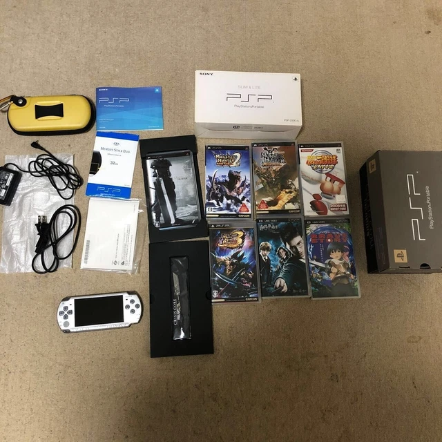 PSP Console Crisis Core Final Fantasy VII 10th Anniversary Edition w/Box,6 Games