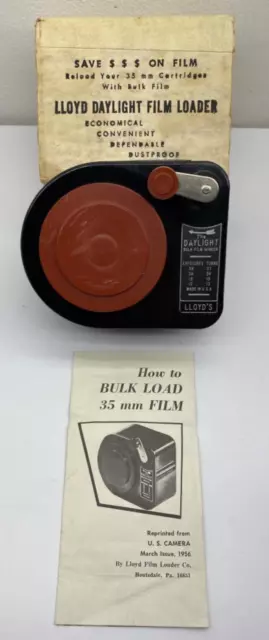 Cartuchos de carga de película vintage LLOYD a granel de 35 mm recarga con caja original