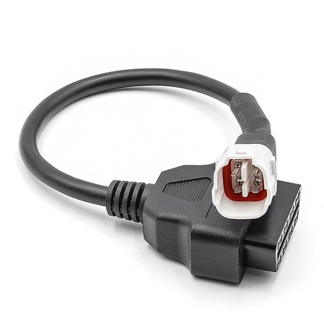 Produktbild von Akozon OBD2-Adapter, 4-polig Auf 16-OBD2-Adapter Für, 4-poliger Für Stecker OBD2-Motorrad-Adapter