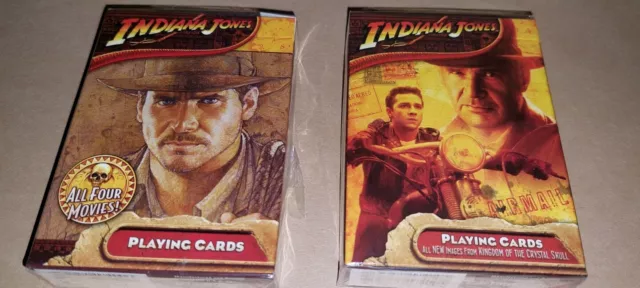 Indiana Jones Two Decks Of Playing Cards Sealed