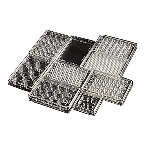 Celltreat 229190 96 Well Tissue Culture Plate with Lid Sterile Round Bottom 0...