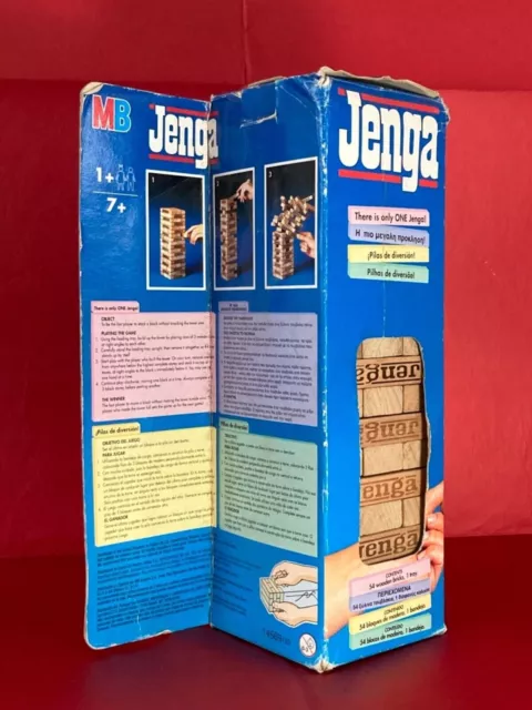 Jenga - Wooden Block Tower Game - Hasbro Games 1996 - MB Games