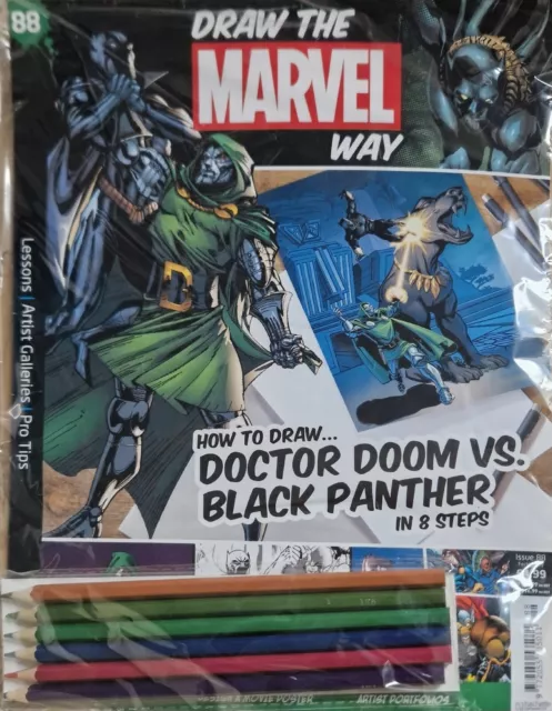 Draw the Marvel Way - Issue 88 How To Draw Doctor Doom vs Black Panther