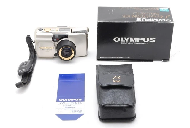 [NEAR MINT+++ W/BOX] Olympus Mju Zoom 105 Deluxe Point & Shoot Film Camera JAPAN