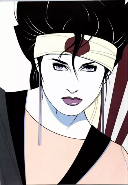 12" x 9" single print - from 1985 Patrick Nagel hardback book - Vintage