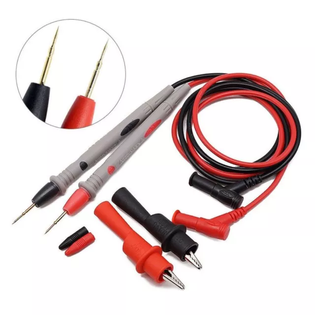 Multimeter Red & Black Test Leads Probe Replacement NEW Multimeter Probes 2