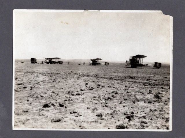 Vickers Vimy At Ziza Large Vintage Original Press Photo Raf Royal Air Force