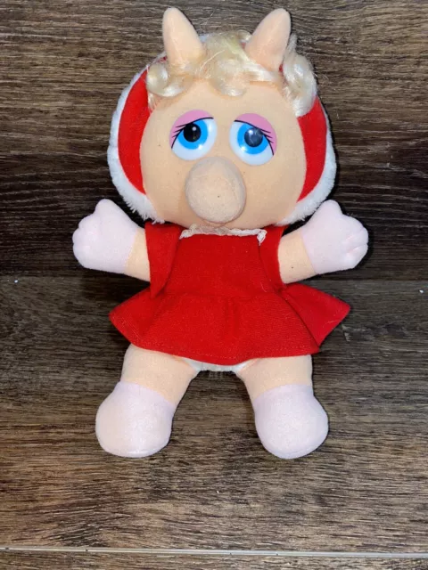 Muppet Baby Miss Piggy Plush Stuffed Animal Jim Henson Vintage McDonald's 1987