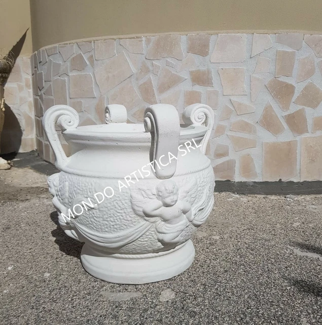 Vaso Decorativo In Ceramica Con Ape In Rilievo - 25,2 Cm, Blu Notte E Terracotta, UK