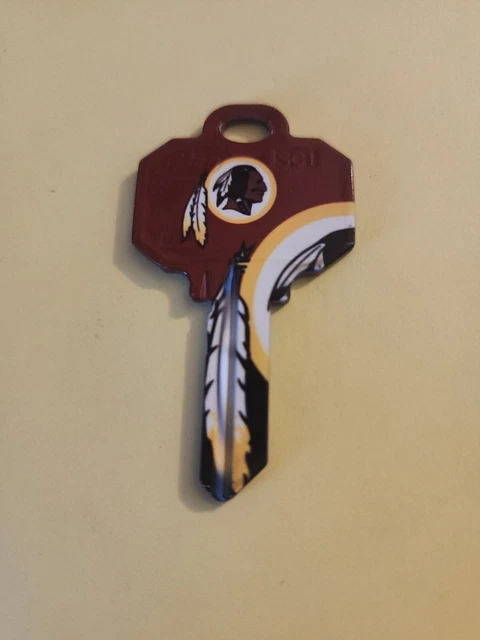 Washington Foortball NFL house key blank Schlage