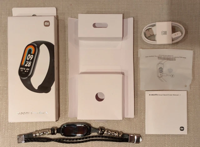 Cinturino Elastico Intrecciato Magnetico Per Xiaomi Smart Band 9 / Band 8 – Ricambio In Poliestere E Silicone, Nero