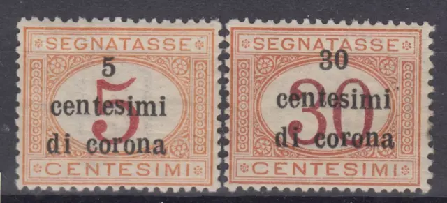 ITALY - 1918 TRENTO e TRIESTE - Sass. Tax 1+4 Super Centered cv 210$ MNH**