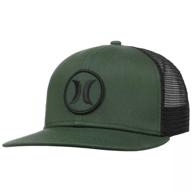 HURLEY Circle Trucker Cap Basecap Baseballcap Flat Brim Caps Herren