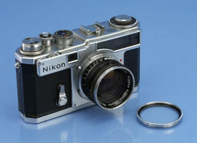 Nikon Sp 6 Frame Silver Chrome Rangefinder Camera +50Mm Nikkor-S F1.4 Lens