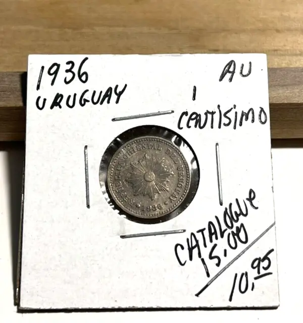 1936 Uruguay 1 Centesimo AU (INV F)