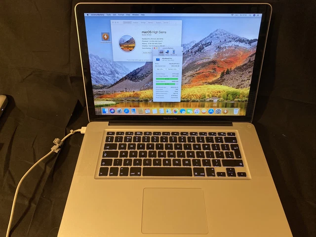 Apple MacBook Pro 15"" metà 2010 Nvidia GT330m/seghetto alto / 8 GB / 2,4 GHz Core i5