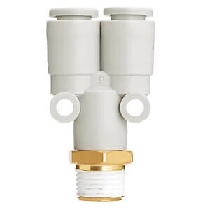SMC KQ2U16-04AS Attacco one-touch colore bianco - ramo Y
