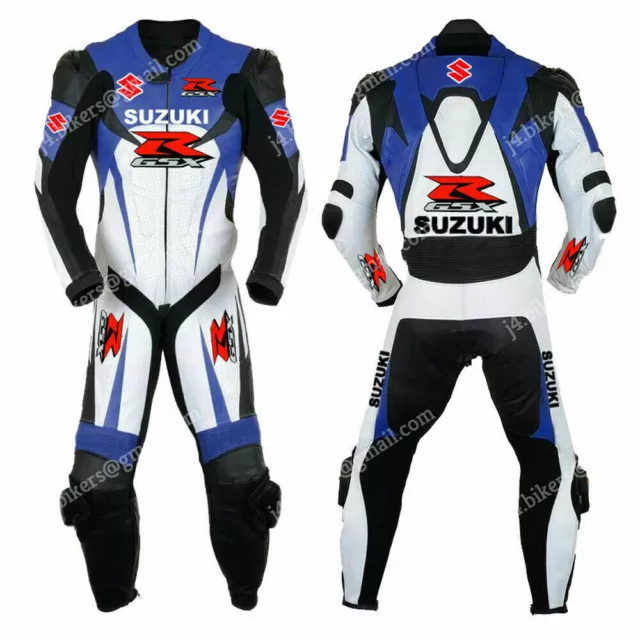 SUZUKI GSXR Combinaison de Moto en Cuir Courses Moto en Cuir Veste Pantalon 54