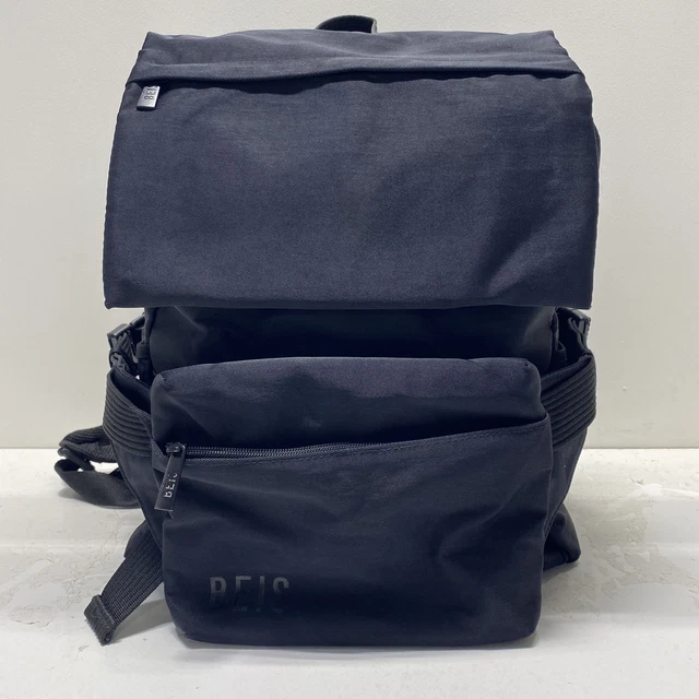 BEIS BLACK NYLON Travel Backpack PicClick CA