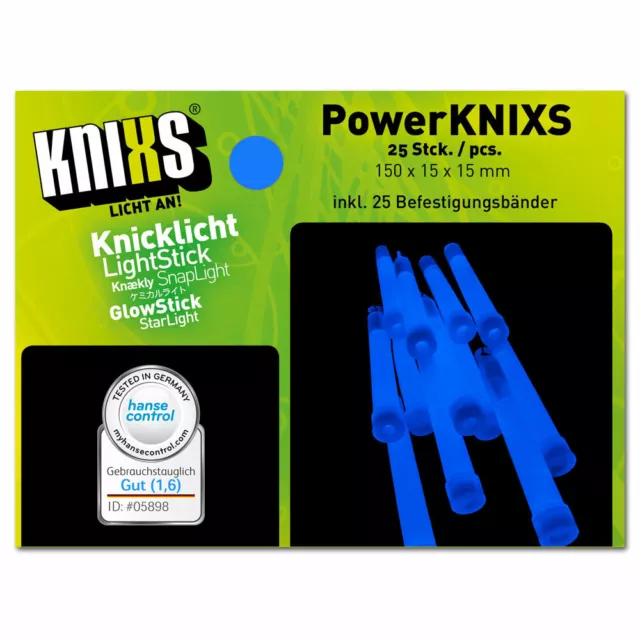 25 Power Knicklichter 6 Farb Mix oder einfarbig, nicht einzeln verpackt 150x15mm 2