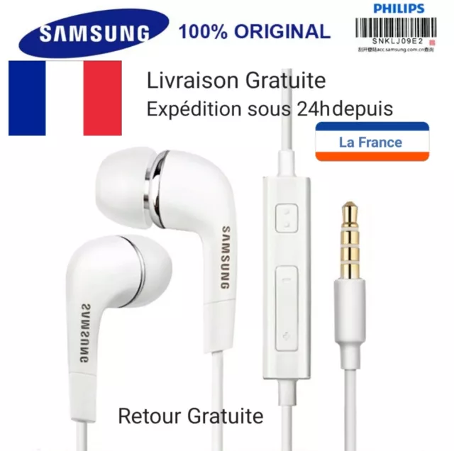 Ecouteurs intra-auriculaires filaires compatible tous smartphones, tablettes, PC