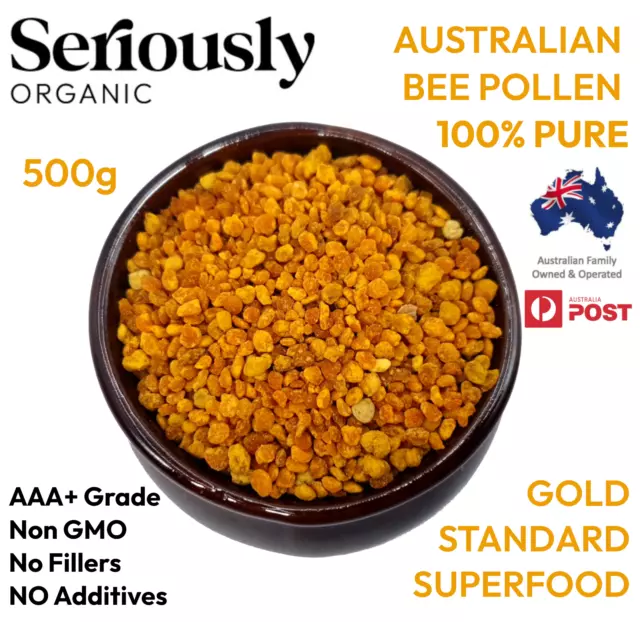 PREMIUM AUSTRALIAN BEE POLLEN 500g :: GOLD STANDARD :: 100% PURE :: FREE POSTAGE