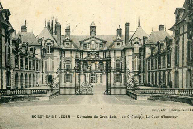 BOISSY SAINT LEGER LOT de 3 cartes sur le château Domaine de Gros Bois