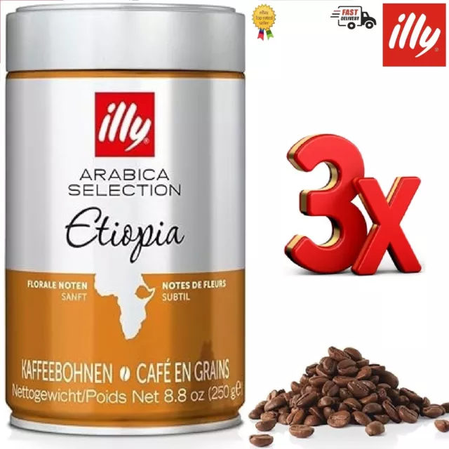 illy Coffee, Coffee Beans Etiopia 100% Arabica. 8.8oz Exp.05/25