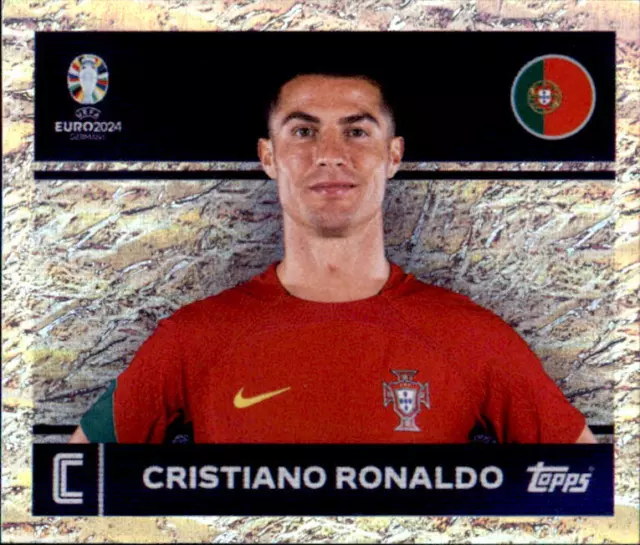 TOPPS EURO EM 2024 Sticker POR 2 Cristiano Ronaldo Captain EUR 3,50