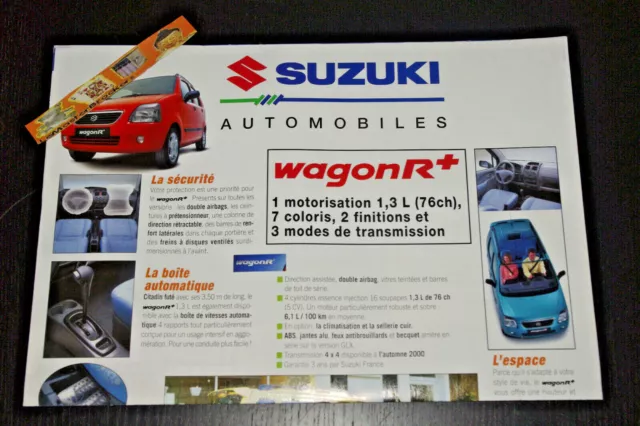 SUZUKI Wagon Swift Alto Samurai 4x4 Jimny Grand Vitara Baleno Brochure Dépliant