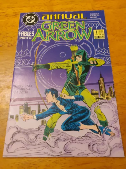 1988 DC Comics Green Arrow Annual #1 New Format Fables Part 2