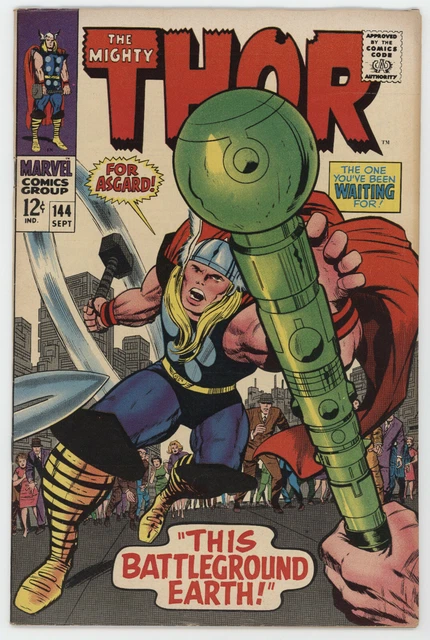 Mighty Thor 144 Marvel 1967 FN VF Stan Lee Jack Kirby Sif Balder Odin