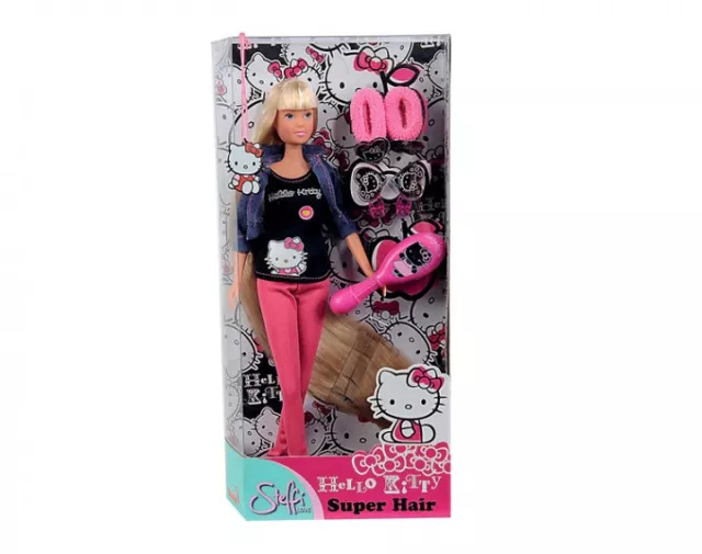 Simba Love Steffi Hello Kitty Superhair Puppe Toys Puppen Blond Ovp Fashion 3