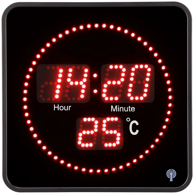 Led Display Holzuhr Mit Digitaler Zeitanzeige Digitale Wanduhr