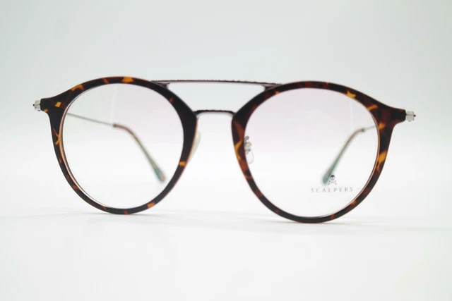 Scalpers SCP 8016 33 Braun Plata Ovalado Gafas Montura de Gafas Lentes Nuevo