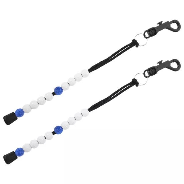 Golf Counters Clicker Beads Score Counter with Clip Keeper Hook (2pcs)