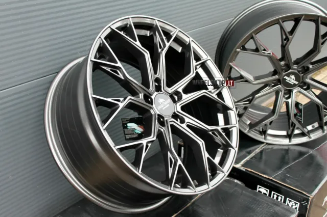 NEW 4 x 19 inch alloy wheels 5x120 Forzza Titan Grey 8,5J+9,5J R19 Felgen