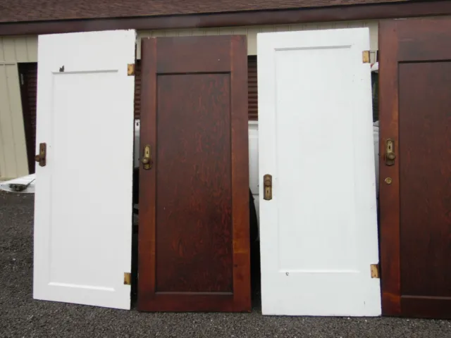 Sold separate Antique Vintage Panel  WOOD POCKET DOORS 80" by 32" by 1 1/4" 12