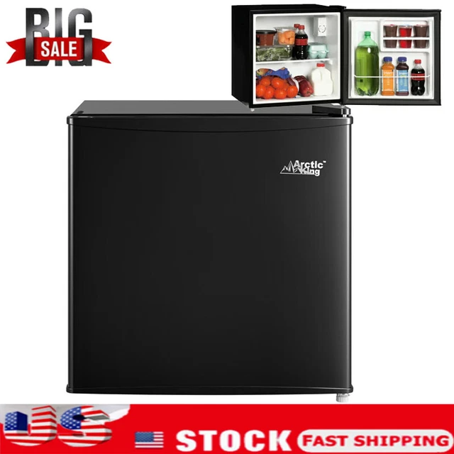 1.7 CU FT No Freezer Mini Fridge Single Door Compact Dorm Home