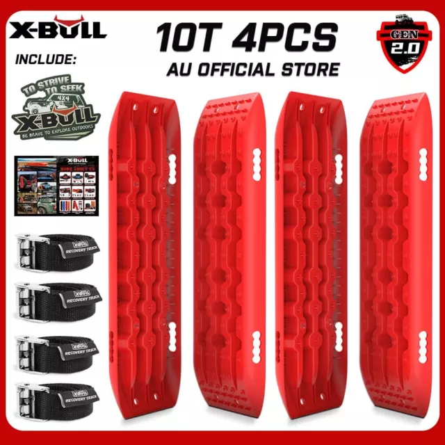 X-BULL Recovery Tracks Boards Sand Track Mud tracks Snow 10T 4PCS 4WD 4X4 tracks