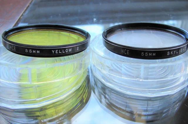 HCE Camera Filters Lot 2  - Yellow - Skylight  - Japan