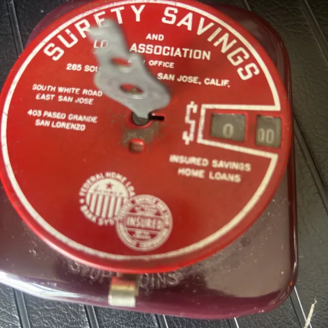 Surety Savings And Loan ADD 2 COIN BANK Bay Area History San Jose