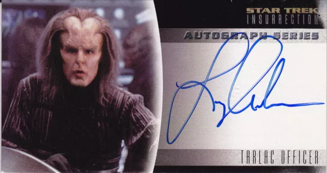 STAR TREK: Insurrection ~ Larry Anderson 'Tarlac Officer' Autograph Card #A-18