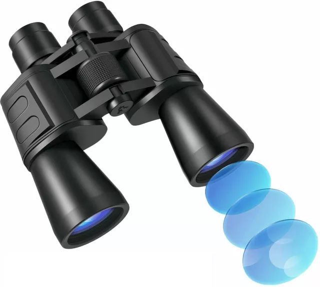 Prismaticos binoculares Profesionales Largo Alcance 10x50,potentes,correa,funda
