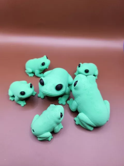 Frog + Tiny Frog  3d Printed  / child, adult gifts