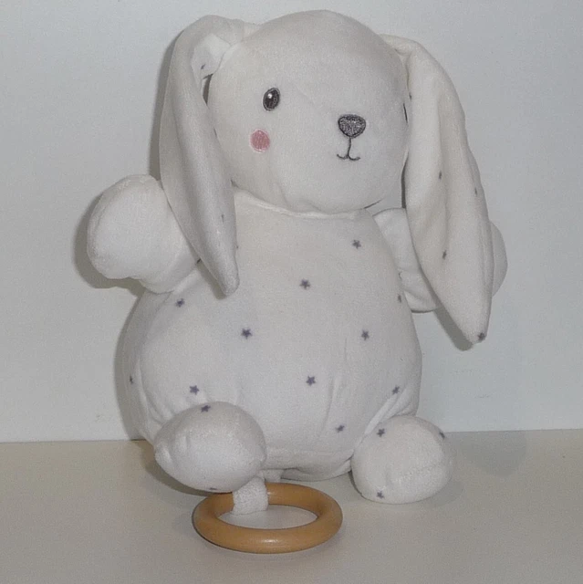 Doudou Lapin Simba Toys Kiabi - Musical - Blanc gris