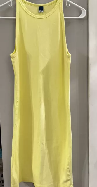 Old Navy Sunny Yellow Mini Tank Dress Nwot Size Large Womens Regular