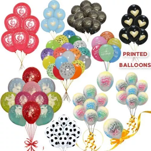 Estrella Estampado Globos Látex Varios Colores Niños Fiesta Cumpleaños Helio /