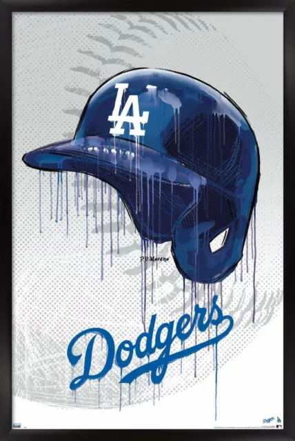 MLB Los Angeles Dodgers - Drip Helmet 20 Poster